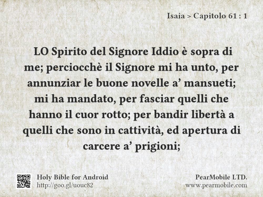 Isaia, Capitolo 61:1